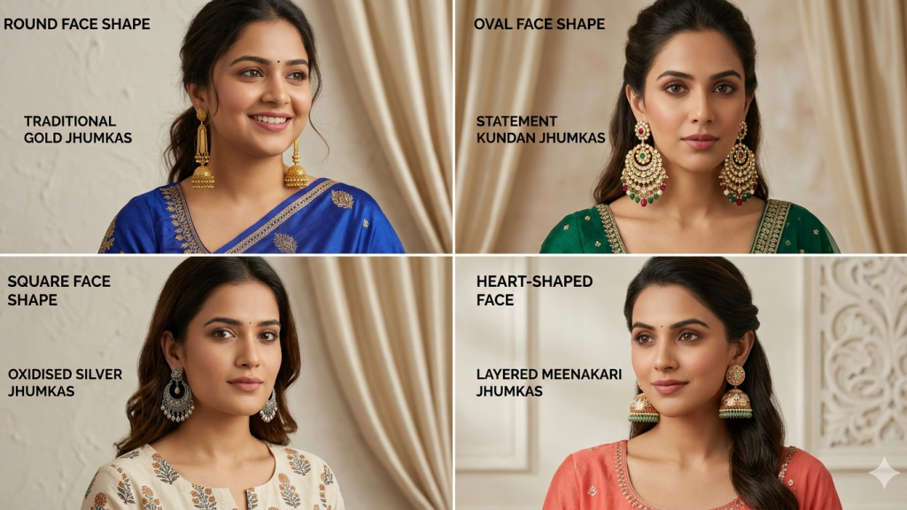 Types of Jhumka Earrings & How to Choose the Right Style (Complete Guide)