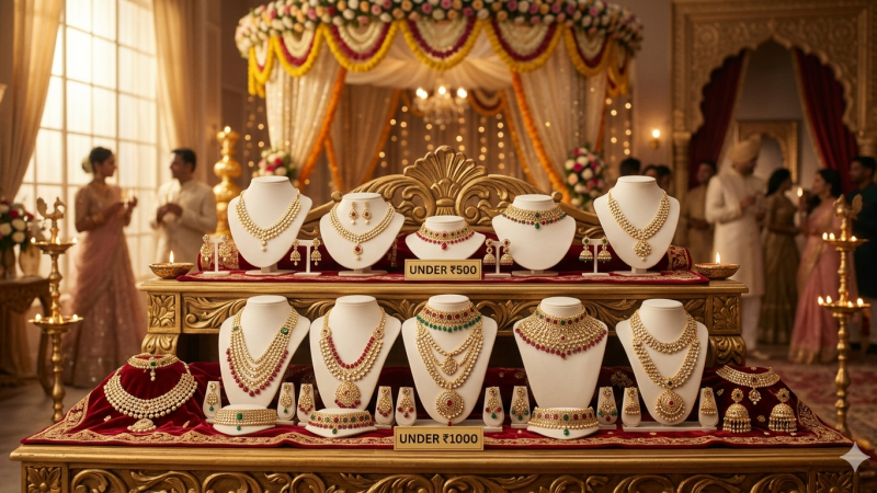Best Artificial Kundan Jewellery Under ₹500 & ₹1000 (Budget Bridal Picks)