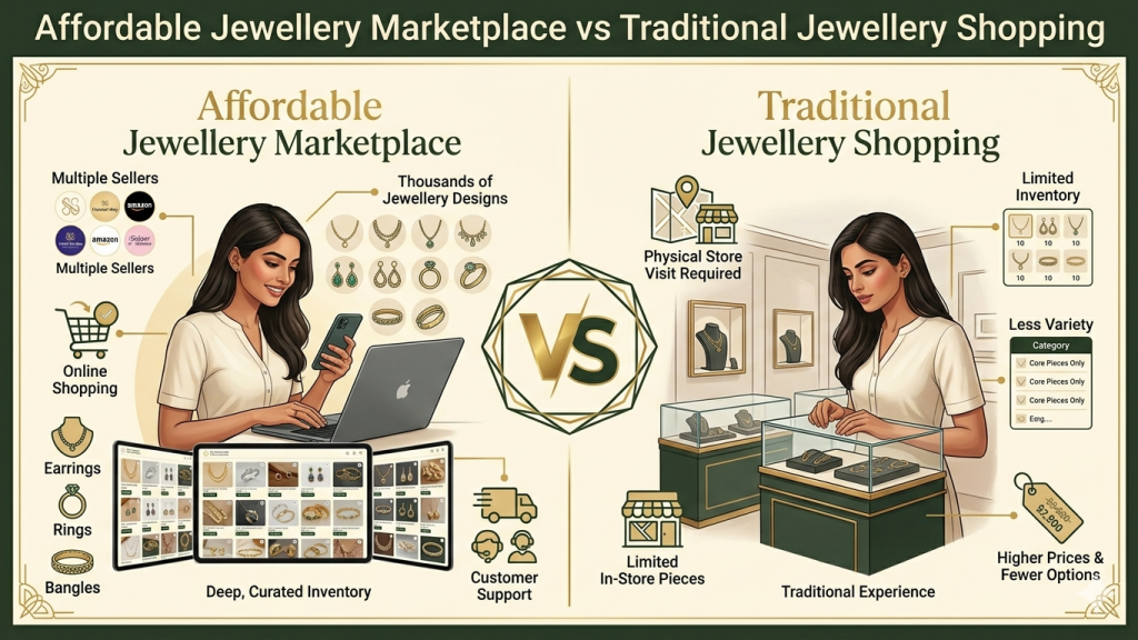 Affordable Jewellery Marketplace vs Traditional Jewellery Shopping: Which Is Better?